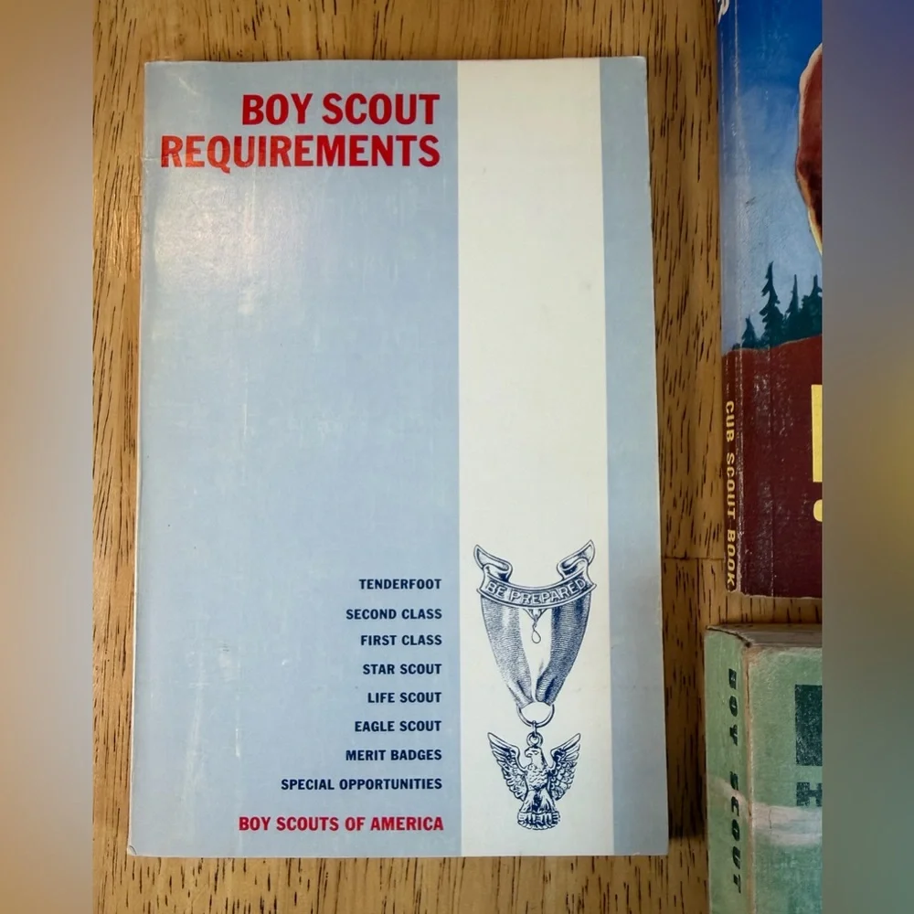 Vintage Boy Scouts Book Lot 4 Wolf Bear Cub Scout 1954 1967 Handbook 1969
